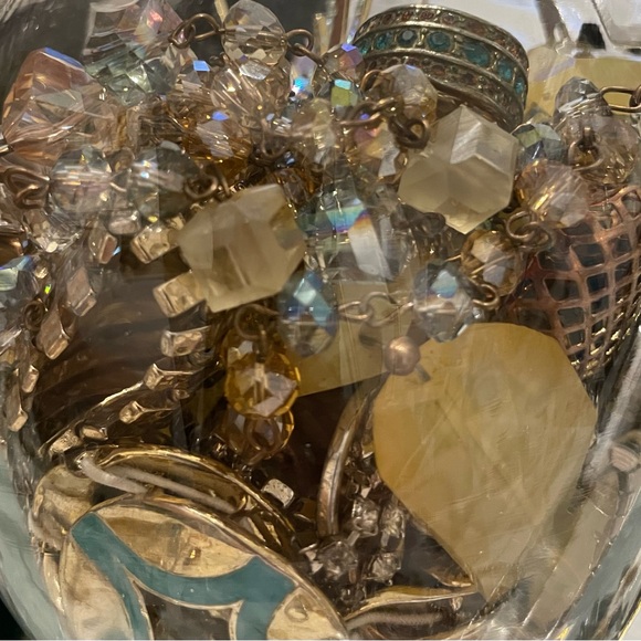 Total 3.11 Lb (Including glass Jar) Jewelry Scraps mixed pcs Mystery Lot 📿 - Picture 17 of 17